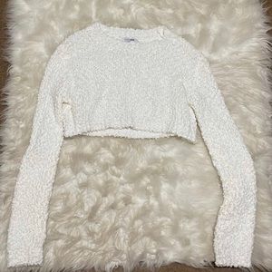 Cropped Knitted Sweater